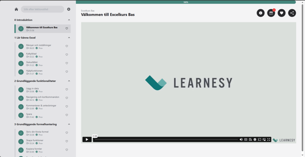 Kurslayout Learnesy